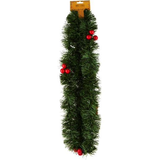 Santa’s Choice Green Tinsel 270cm x 10cm