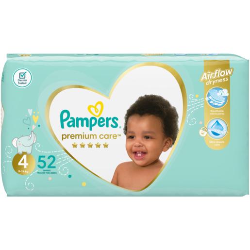 Pampers Premium Care Size 4 9-14kg Diapers 52 Pack