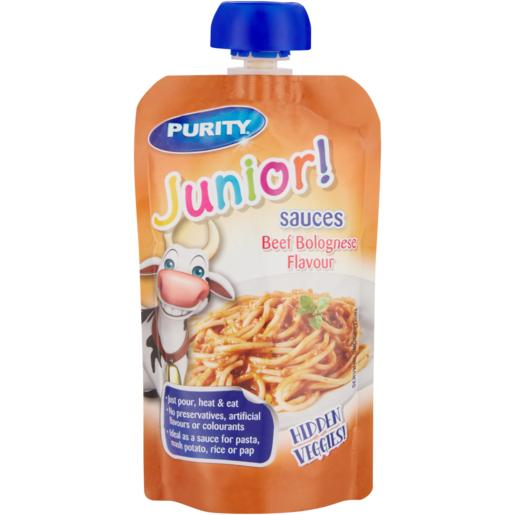 Purity Junior Beef Bolognese Flavoured Baby Food Sauce 110ml