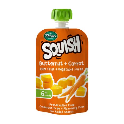 Rhodes Squish Butternut & Carrot Puree 6 Months+ Pouch 110ml