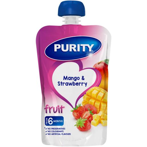 Purity Mango & Strawberry Fruit Puree 6 Months+ 110ml