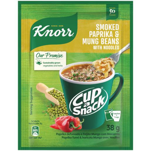 Knorr Cup-a-Snack Smoked Paprika & Mung Beans With Noodles Instant Snack 38g