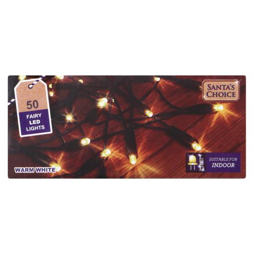 Santa’s Choice Fairy LED Christmas Lights 50 Bulbs