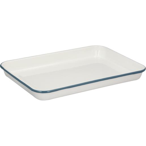 Ripple Enamel Rectangular Roaster 39cm