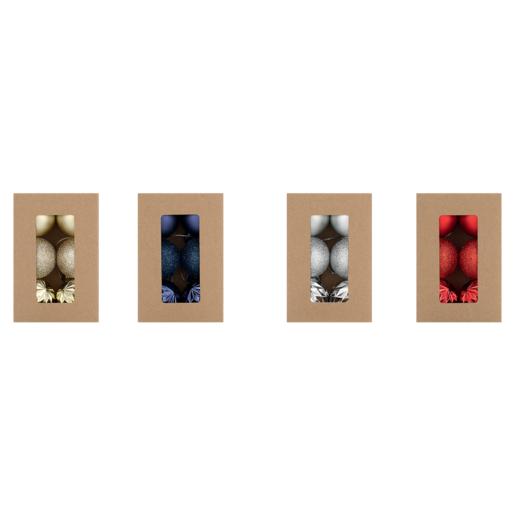 Santa’s Choice Christmas Baubles 40mm 6 Pack