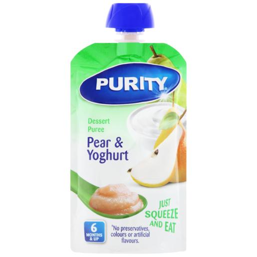 Purity Pear & Yoghurt Fruit Puree 6 Months+ 110ml