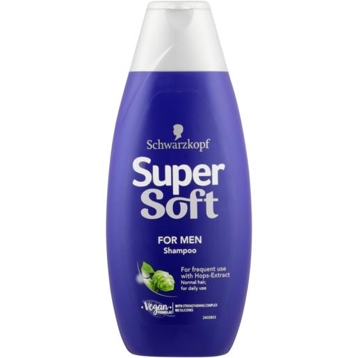 Schwarzkopf Super Soft Shampoo For Men Bottle 400ml