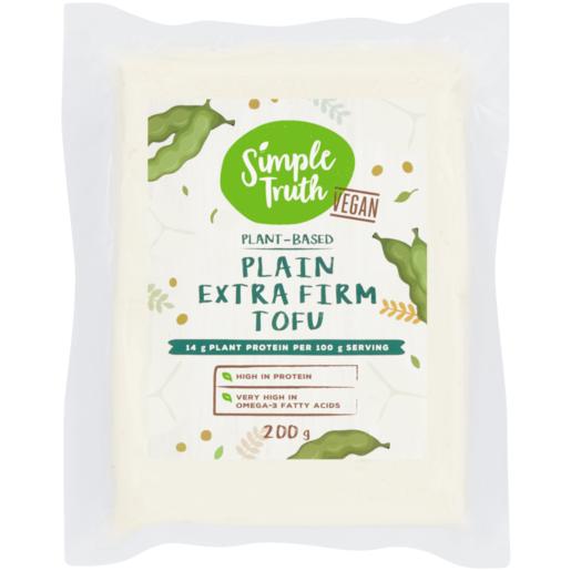 Simple Truth Plant-Based Plain Extra Firm Tofu 200g