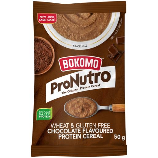 Bokomo ProNutro Wheat & Gluten Free Chocolate Flavoured Protein Cereal Sachet 50g