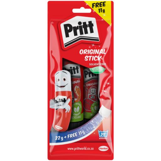 Pritt Original Glue Stick & Mini Glue Stick Set 2 Pack 22g + 11g