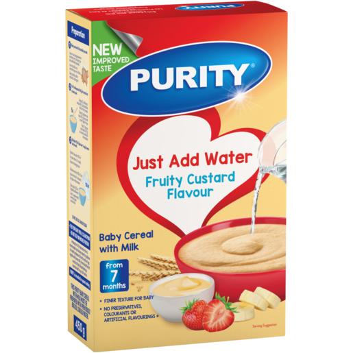 Purity Fruity Custard flavoured Baby Cereal With Milk 450g