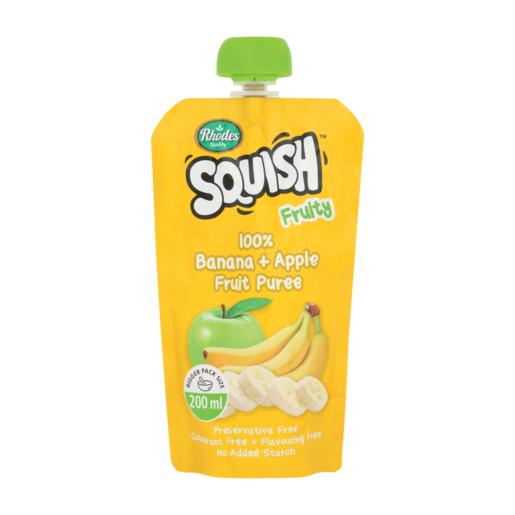 Rhodes Squish Banana & Apple Fruit Puree Pouch 200ml