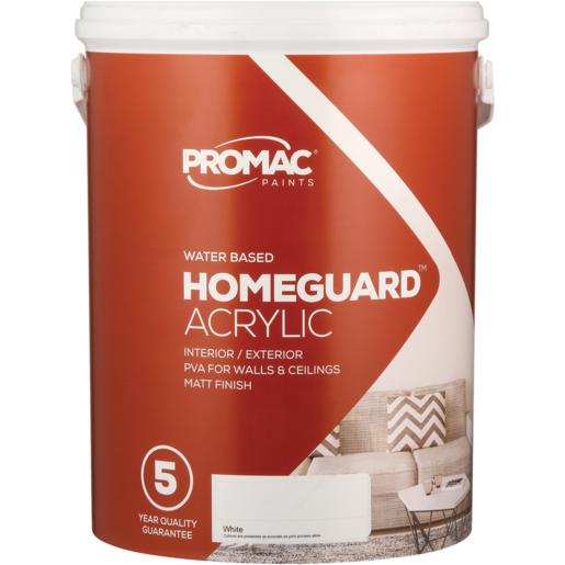 Promac Homeguard Acrylic White Paint 5L