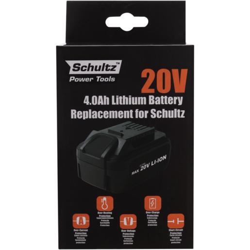 Schultz Replacement Lithium Battery 20V 4Ah