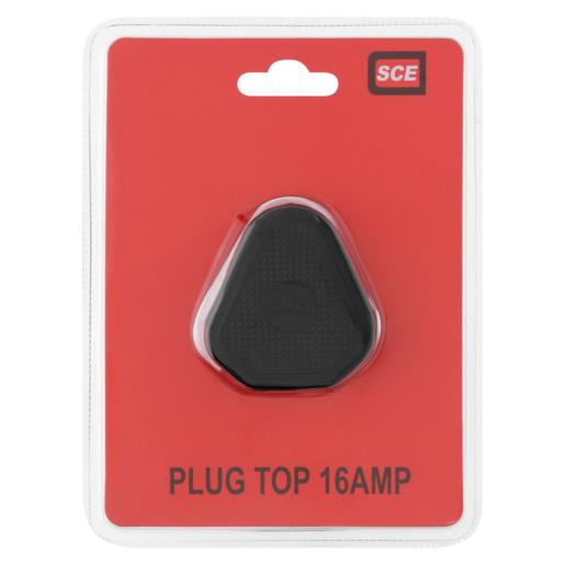SCE Black IEC Type M Plug Top 16A