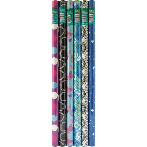 Creative Stationery Trends Back To School Gift Wrap 2m x 70cm (Assorted Item – Supplied at Random)