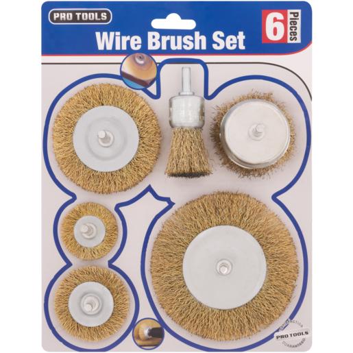 Pro Tools Wire Brush Set 6 Piece