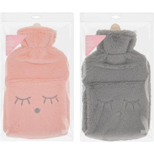 Bunny Grey & Pink With Pockets Hot Water Bottle 2L (Assorted Item – Supplied At Random)