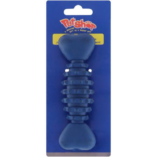 Pet Shop Blue Treat Bone Dog Toy