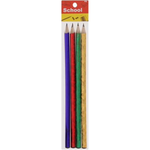 School HB Laser Pencils 4 Piece