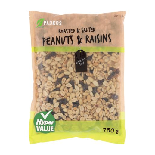 Padkos Roasted & Salted Peanuts & Raisins 750g