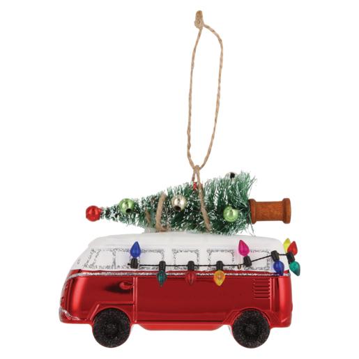 Van With Tree Christmas Tree Decoration (Assorted Item – Supplied At Random)