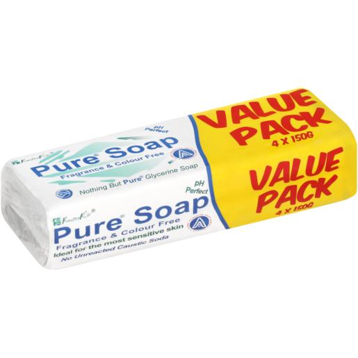 Pure Glycerine Soap 4 x 150g