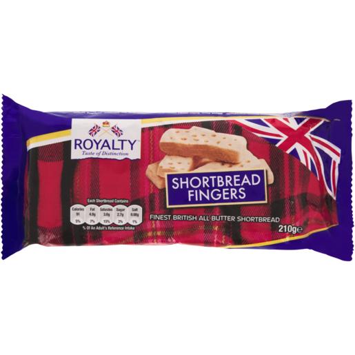 Royalty Rich Tea Shortbread Finger Biscuits 210g