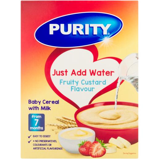 Purity Fruity Custard Flavoured Baby Cereal With Milk 200g