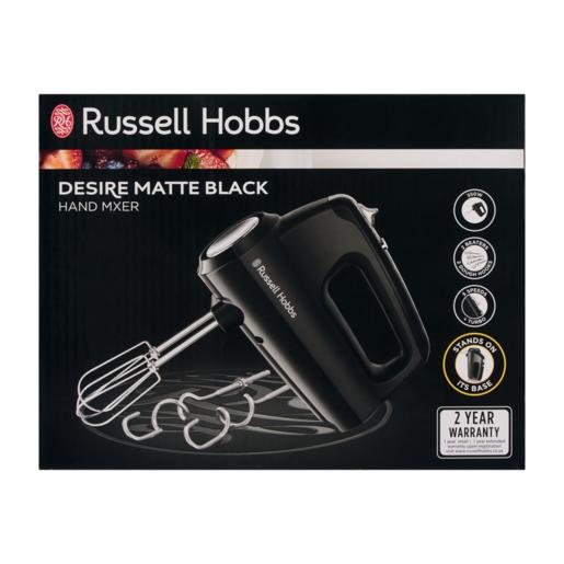 Russell Hobbs Desire Matte Black 5 Speed Hand Mixer 350W