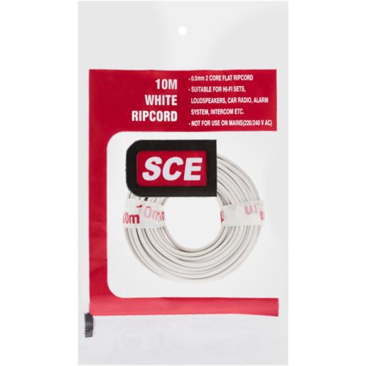 SCE White Ripcord 10m