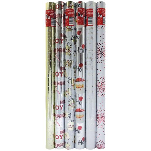 Creative Stationery Reflections Metalised Christmas Gift Wrap 5m x 70cm (Assorted Product – Single Item)