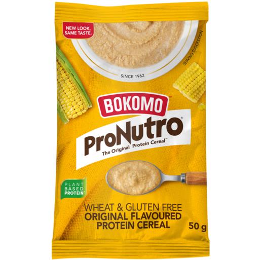 Bokomo ProNutro Wheat & Gluten Free Original Flavoured Protein Cereal Sachet 50g