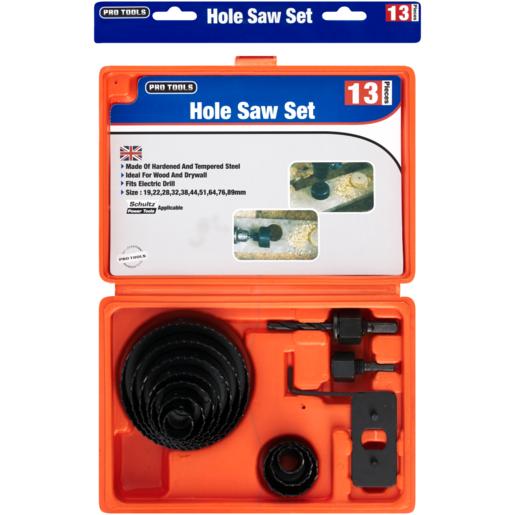 Pro Tools Hole Saw Set 13 Pieces