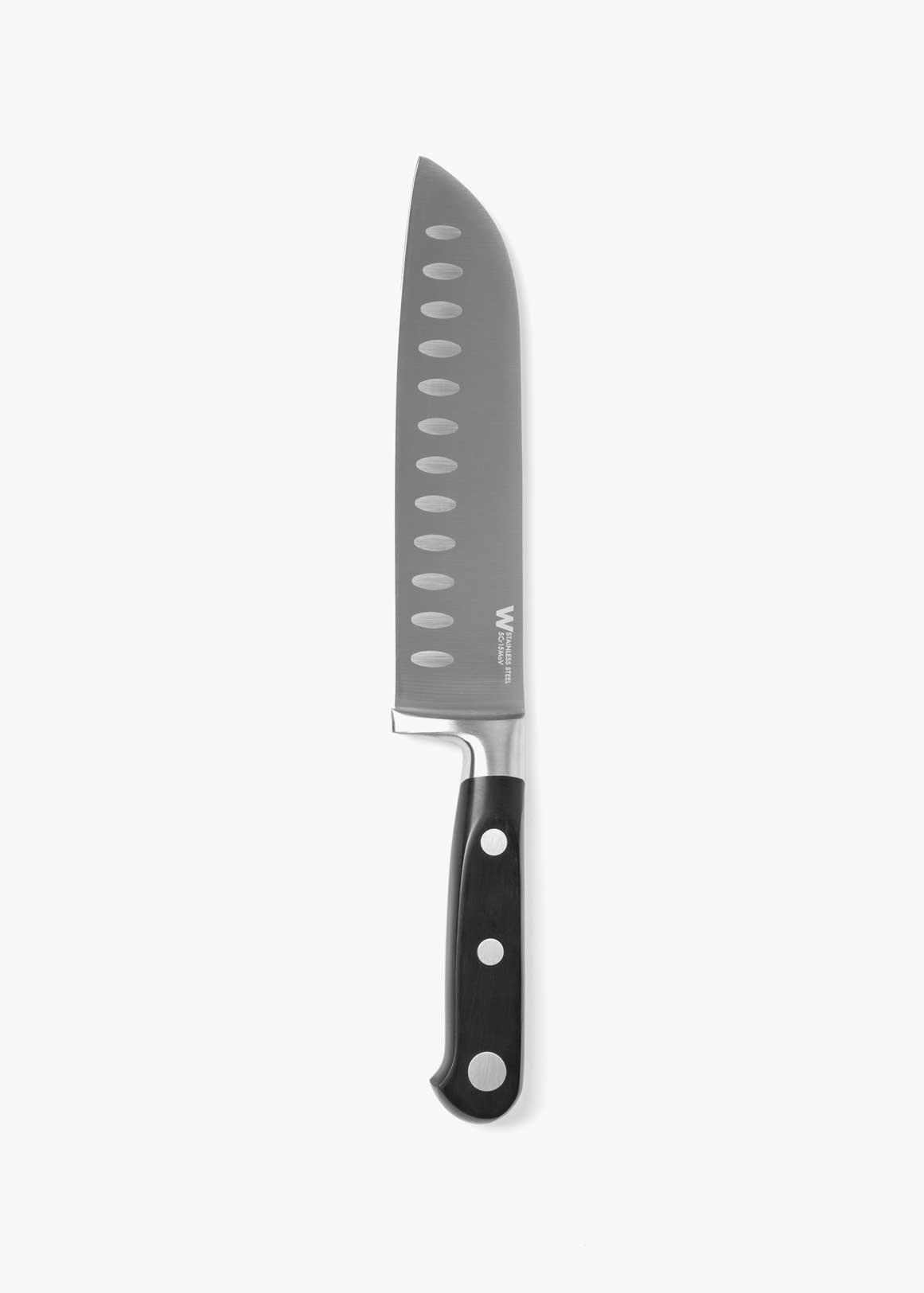 SERIOUS COOK SANTOKU KNIFE  SILVER
