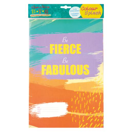 Creative Stationery BTS Colour Splash A4 Book Jackets 5 Pack (Assorted Item – Supplied At Random)