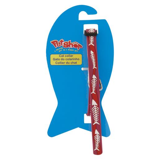 Pet Shop Bone Themed Rubber Cat Collar