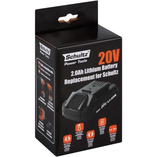 Schultz Lithium Battery Replacement 2Ah 20V