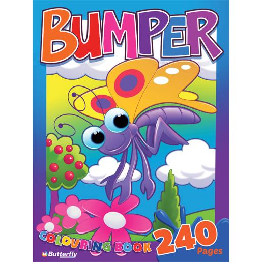 Butterfly Bumper Colouring Book 240 Pages
