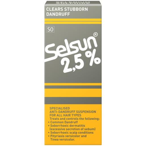 Selsun 2.5% Anti-Dandruff Shampoo Bottle 50ml
