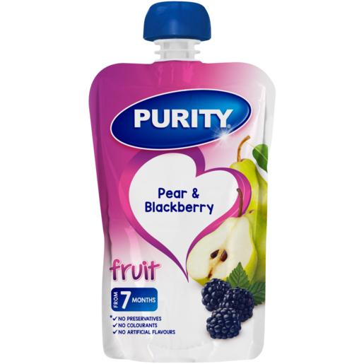 Purity Pear & Blackberry Fruit Puree 7 Months+ 110ml
