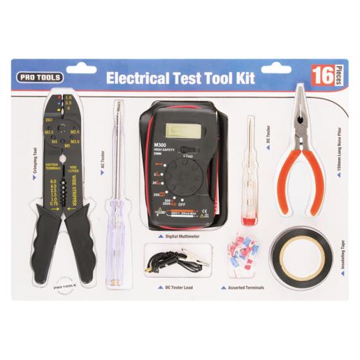 Pro Tools Electrical Test Tool Kit 16 Piece