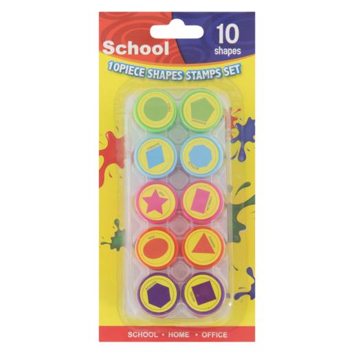 School Shapes Stamps Set 10 Pack