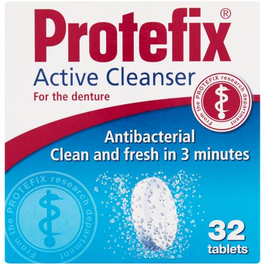 Protefix Active Denture Cleanser Tablets 32 Pack