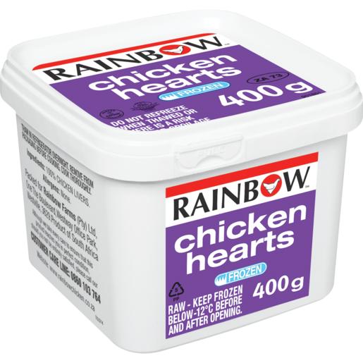 Rainbow Frozen Chicken Hearts 400g