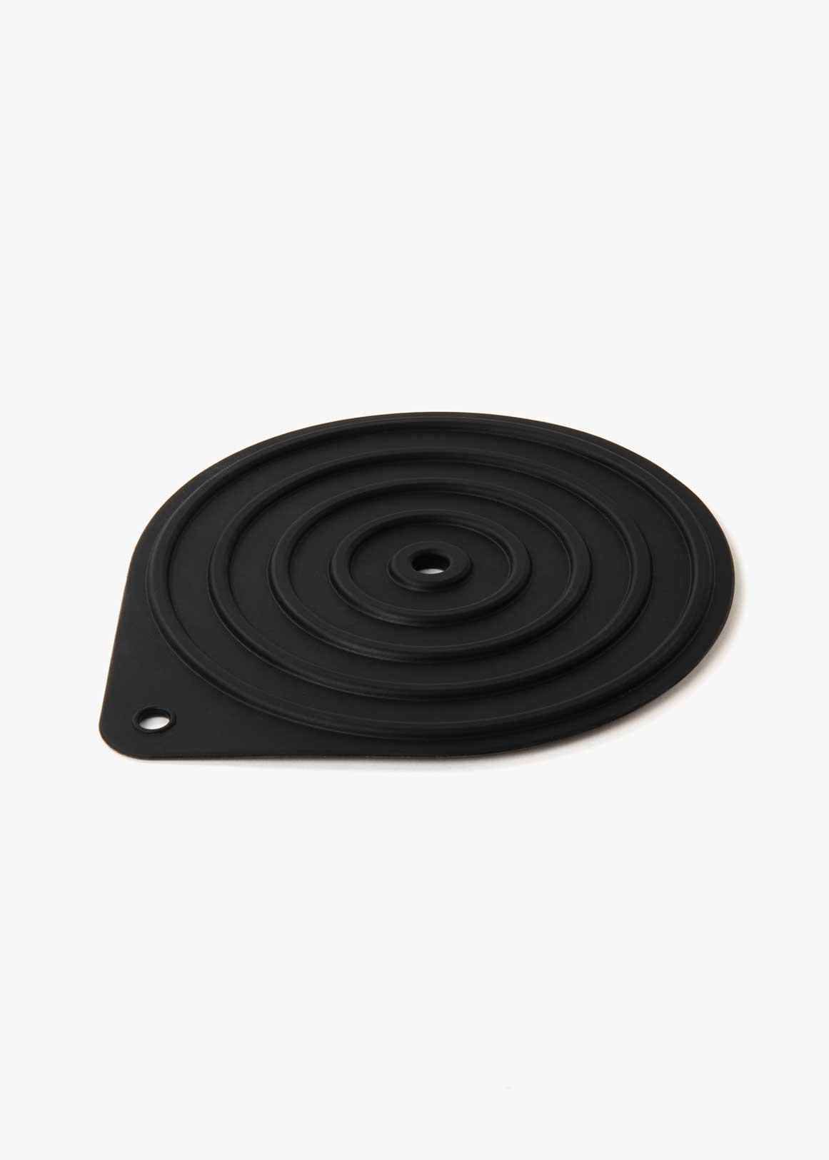 Round Silicone Trivet  BLACK
