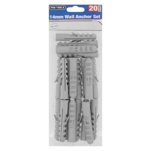 Pro Tools Wall Anchors 14mm 20 Pack