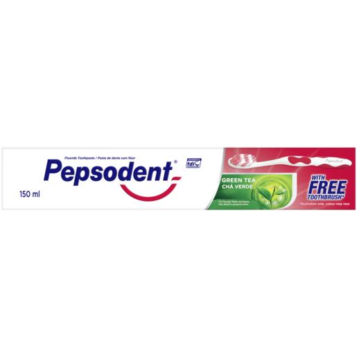 Pepsodent Green Tea Toothpaste With Toothbrush 2 Piece