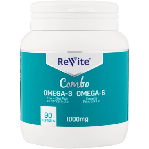 Revite Evening Primrose Oil & Omega 3 Capsules 90 Pack