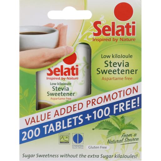 Selati Stevia Sweetener Sticks 300 Pack